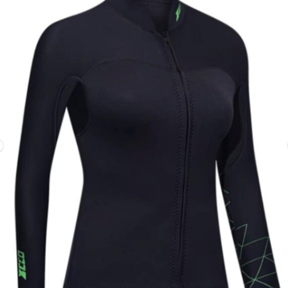 ZCCO Neotec 3mm Neoprene Wetsuit Top Jacket Black M1301-B-XL - Picture 1 of 7